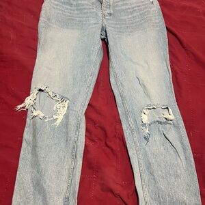 Abercrombie & Fitch Light Blue Straight Leg Jeans
